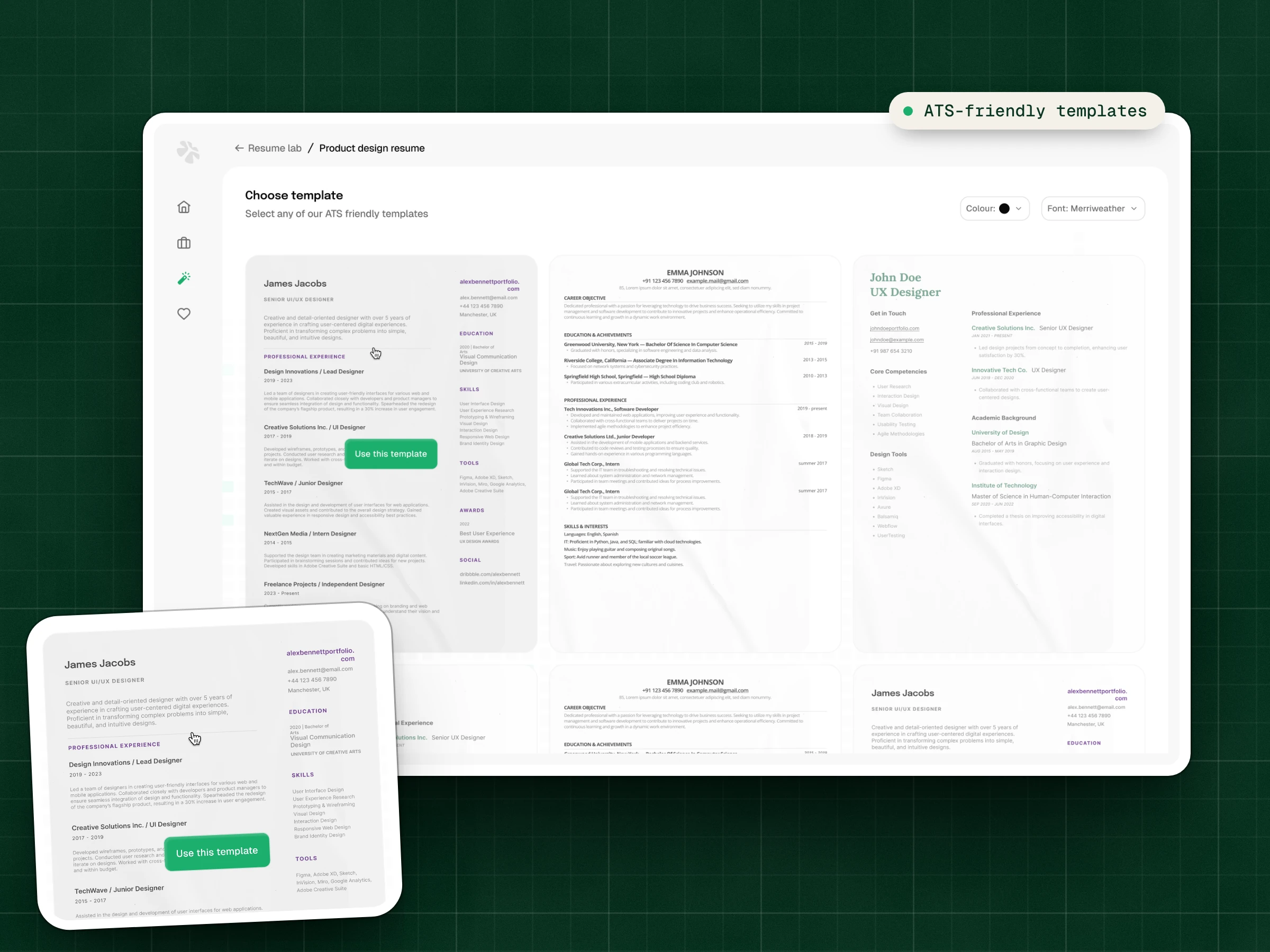 ATS-friendly templates